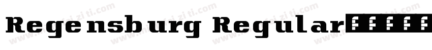Regensburg Regular字体转换